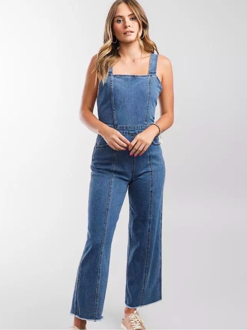Billabong x Wrangler Western Sun Denim Overalls